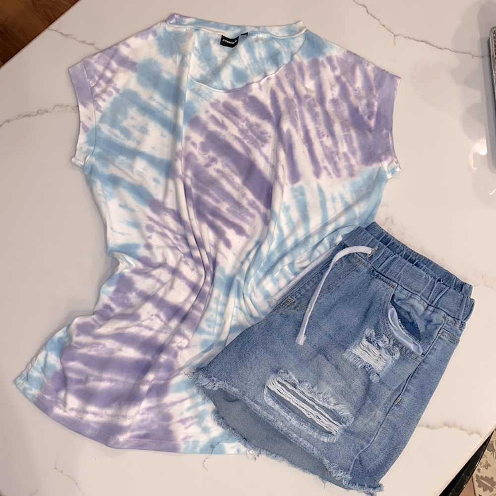 Mono B Teal Tie Dye
